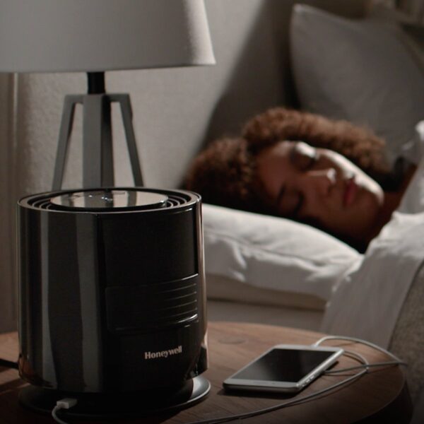 Sleep Electric Tower Fan with Pink Noise, HTF400, Black - Image 5