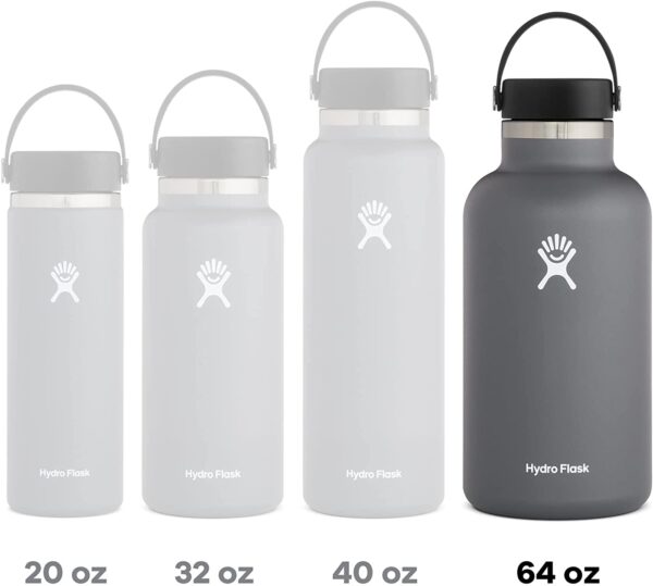 64oz Wide Mouth Bottle, Stone - Image 3