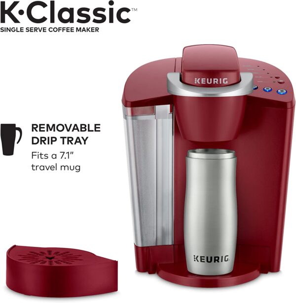K-Classic Coffee Maker, Single Serve  Pod Coffee Brewer, 6 to 10 Oz. Brew Sizes, Rhubarb - Image 3