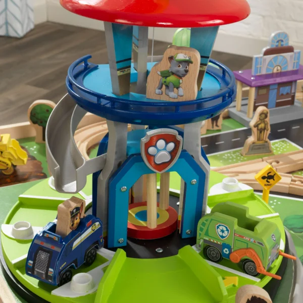 PAW Patrol Adventure Bay Wooden Play Table with Rotating Lookout Tower, 73 Pieces - Image 7