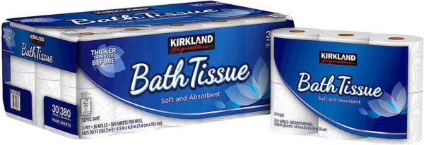Kirkland Signature Bath Tissue, 2-Ply, 425, 2 Pack (30 count) - Image 4