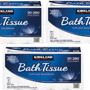 Kirkland Signature Bath Tissue, 2-Ply, 425, 3 Pack (30 count)