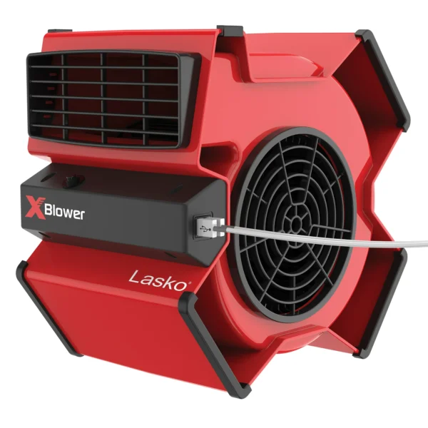 Multi-Position Utility Blower Fan with USB Port, X12900, Red - Image 2