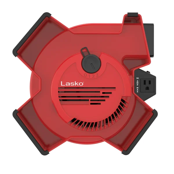 Multi-Position Utility Blower Fan with USB Port, X12900, Red - Image 8