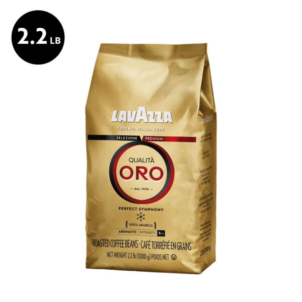 Lavazza Qualit?? Oro Whole Bean Coffee Blend, Medium Roast, 2.2-Pound Bag (Pack of 6) ,Full-bodied medium roast with sweet, aromatic flavor, Non-GMO, Value Pack - Image 6