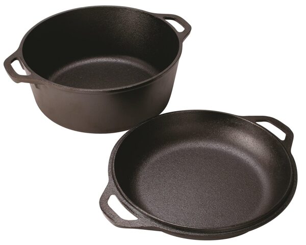 L8D Cast Iron 5 Quart Double Dutch Oven - Image 3