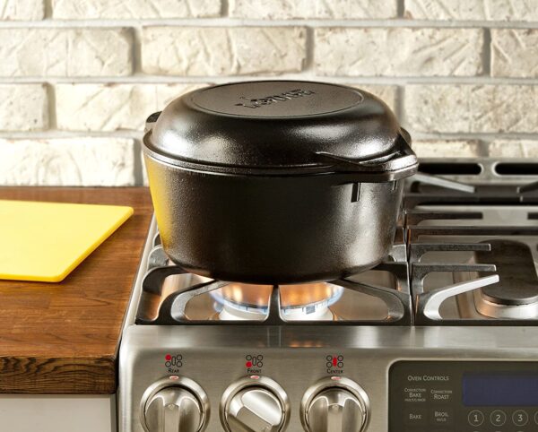 L8D Cast Iron 5 Quart Double Dutch Oven - Image 4