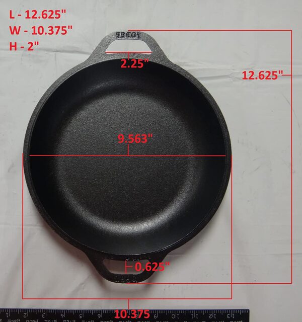 L8D Cast Iron 5 Quart Double Dutch Oven - Image 6