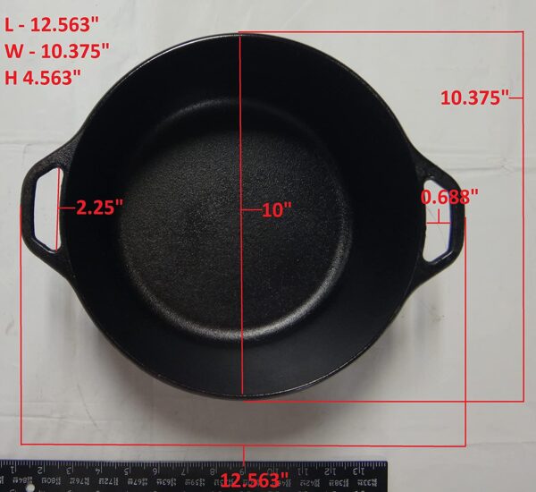 L8D Cast Iron 5 Quart Double Dutch Oven - Image 7