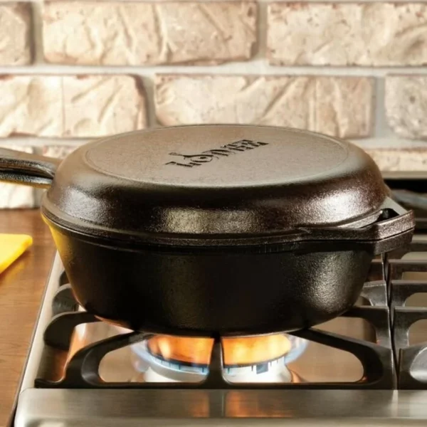 LCC3 Cast Iron Combo Cooker, Pre-Seasoned, 3.2-Quart - Image 3