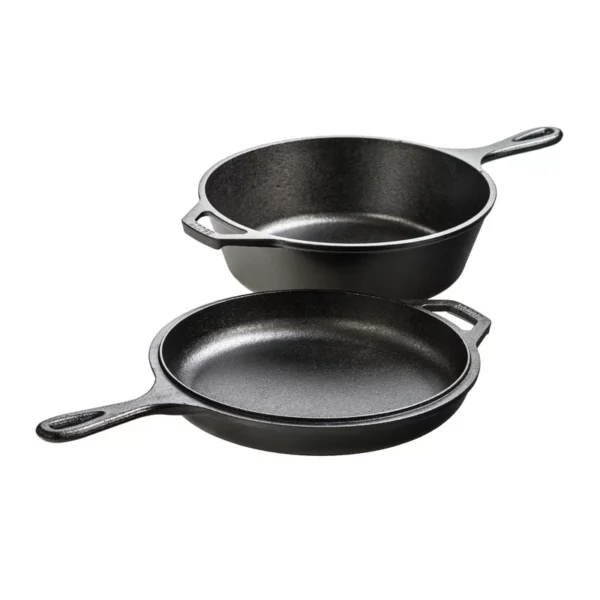 LCC3 Cast Iron Combo Cooker, Pre-Seasoned, 3.2-Quart