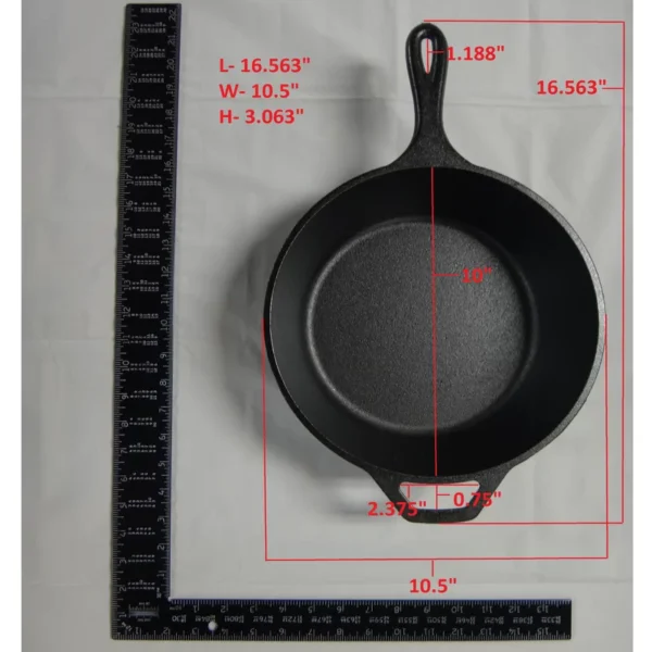 LCC3 Cast Iron Combo Cooker, Pre-Seasoned, 3.2-Quart - Image 9