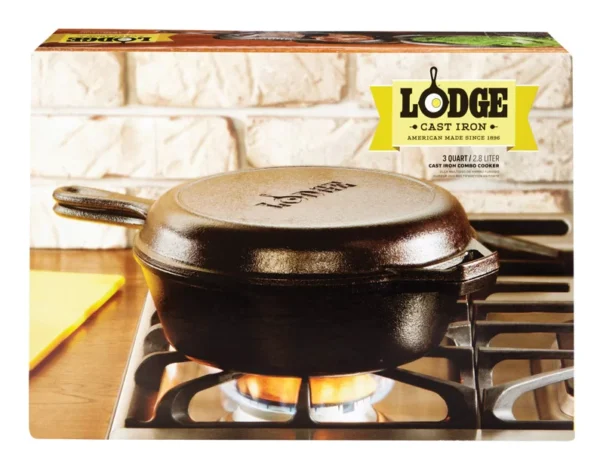 LCC3 Cast Iron Combo Cooker, Pre-Seasoned, 3.2-Quart - Image 10