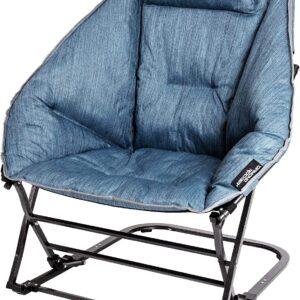 Diamond Rocker Chair, Steel Blue
