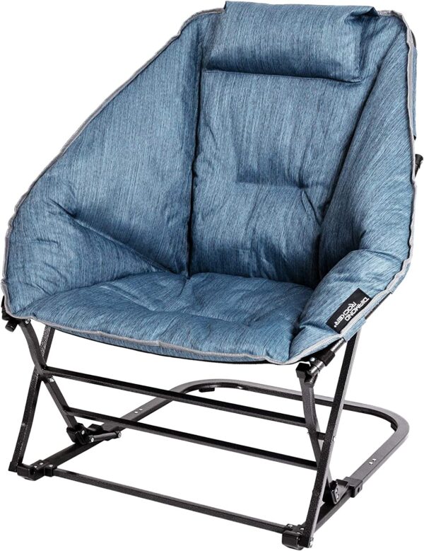 Diamond Rocker Chair, Steel Blue