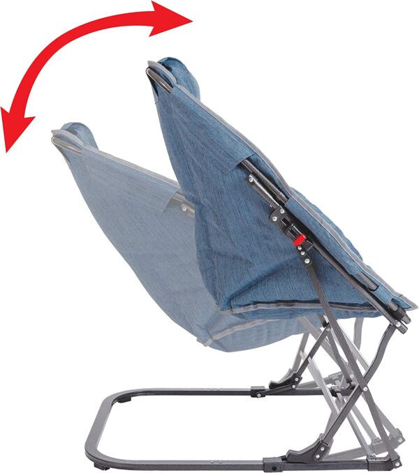 Diamond Rocker Chair, Steel Blue - Image 2