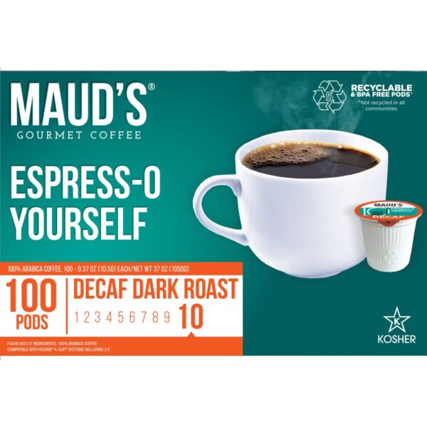 Maud s Decaf Kona Coffee Pods, 100 ct Decaffeinated Kona Coast Blend - Image 6