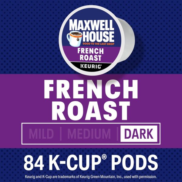 Maxwell House French Roast Dark Roast K-Cup Coffee Pods (84 ct Box) - Image 10