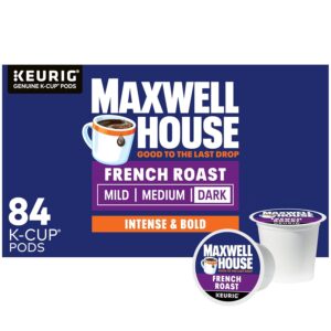 Maxwell House French Roast Dark Roast K-Cup Coffee Pods (84 ct Box)