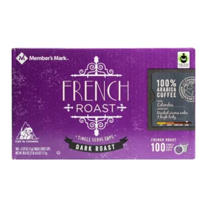Member s Mark French Roast Coffee 100 single-serve cups. A1