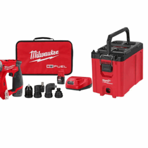 2505-22-PO M12  12V Lithium-Ion Brushless Cordless 4-in-1 Installation 3/8 in. Drill Driver Kit   4-Tool Heads W/PACKOUT