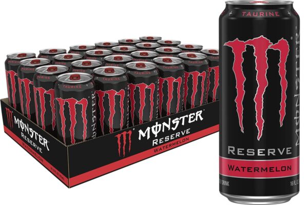 Monster Energy Drink Reserve Watermelon, 16 Ounce (Pack of 24)