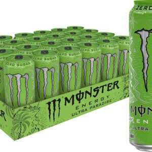 Monster Energy Ultra Paradise, Sugar Free Energy Drink, 16 Ounce (Pack of 24)