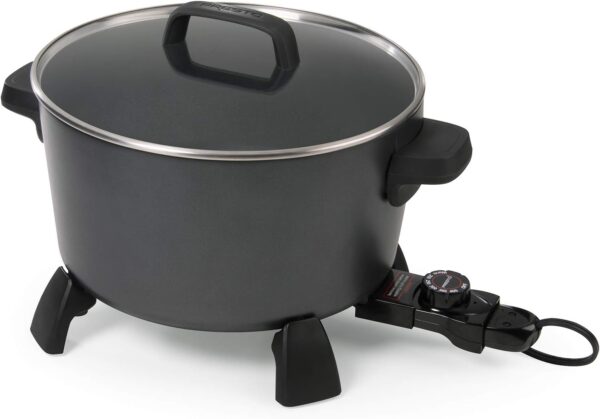 06009 10-quart Kitchen Kettle XL steamer Multi-Cooker, Black - Image 2