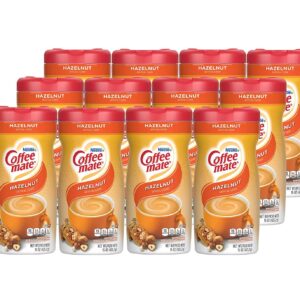 Nestle Coffee mate Coffee Creamer, Hazelnut, Non Dairy Powder Creamer, 15 Ounces (Pack of 12)