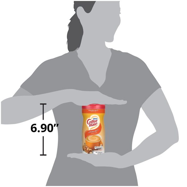 Nestle Coffee mate Coffee Creamer, Hazelnut, Non Dairy Powder Creamer, 15 Ounces (Pack of 12) - Image 5