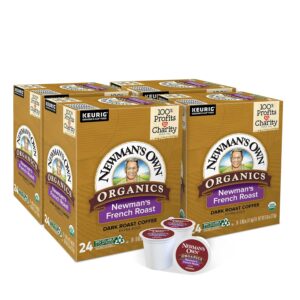 Newman s Own Organics French Roast, Single-Serve Keurig K-Cup Pods, Dark Roast Coffee, 96 Count