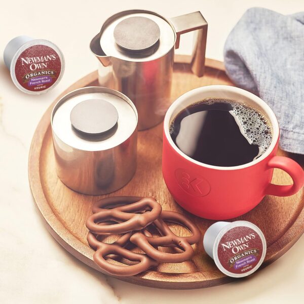 Newman s Own Organics French Roast, Single-Serve Keurig K-Cup Pods, Dark Roast Coffee, 96 Count - Image 5
