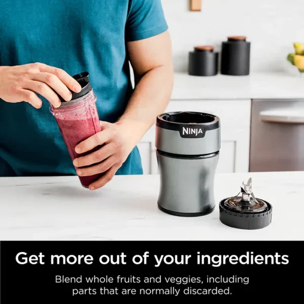 BN301  Compact Personal Blender, 900-Peak-Watt Motor, Silver - Image 10