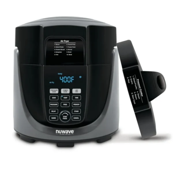 33801 6 qt. . Black Electric Pressure Cooker Air Fryer with 300 Pre-Programmed Recipes - Image 2