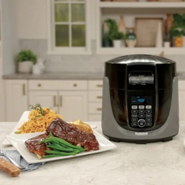 33801 6 qt. . Black Electric Pressure Cooker Air Fryer with 300 Pre-Programmed Recipes - Image 3