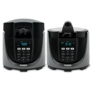 33801 6 qt. . Black Electric Pressure Cooker Air Fryer with 300 Pre-Programmed Recipes