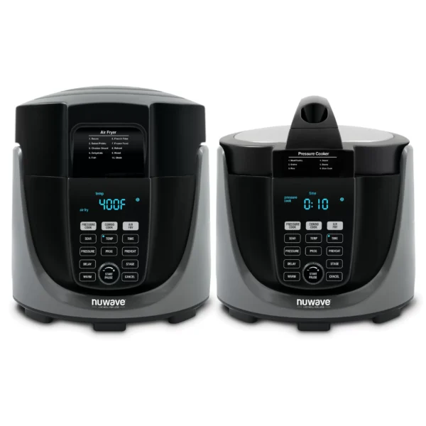 33801 6 qt. . Black Electric Pressure Cooker Air Fryer with 300 Pre-Programmed Recipes