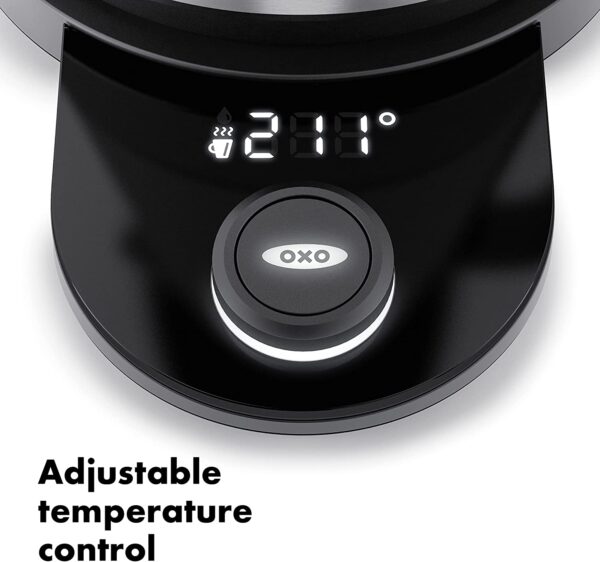 OXO Brew Adjustable Temperature Kettle, Electric, Clear - Image 4