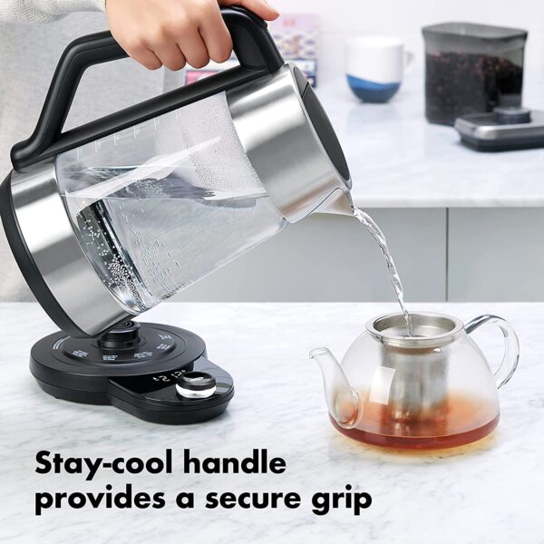 OXO Brew Adjustable Temperature Kettle, Electric, Clear - Image 5