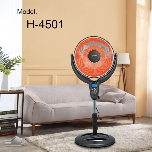 H-4501 14  Adjustable Oscillating Pedestal Dish Heater w/ Remote Control - Image 8