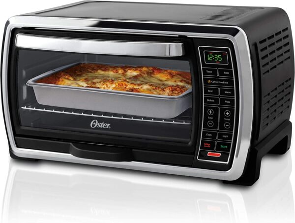 Toaster Oven | Digital Convection Oven, Large 6-Slice Capacity, Black/Polished Stainless ( TSSTTVMNDG-SHP-2 )