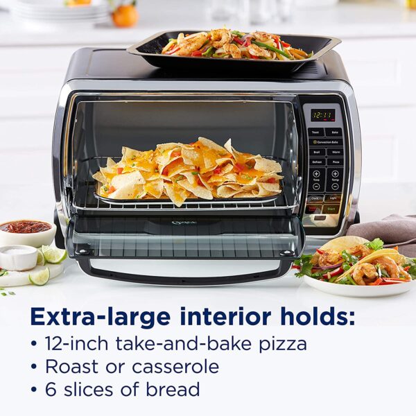 Toaster Oven | Digital Convection Oven, Large 6-Slice Capacity, Black/Polished Stainless ( TSSTTVMNDG-SHP-2 ) - Image 2