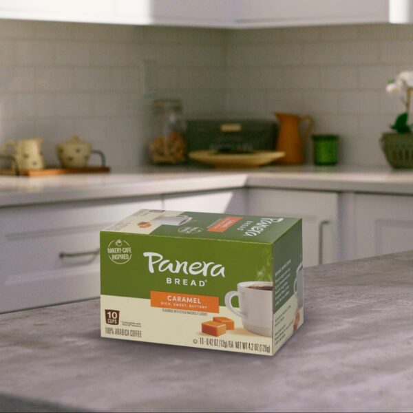 Panera Bread Caramel Light Roast Coffee, Single Serve 60 Count Pods (6 Packs of 10) - Image 7