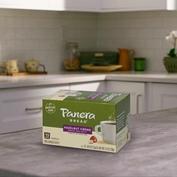 Panera Bread Hazelnut Cr??me Light Roast Coffee, Single Serve 60 Count Pods (6 Packs of 10) - Image 7