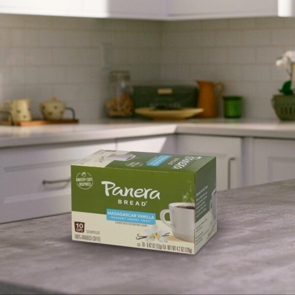 Panera Bread Madagascar Vanilla Light Roast Coffee, Single Serve 60 Count Pods (6 Packs of 10) - Image 6