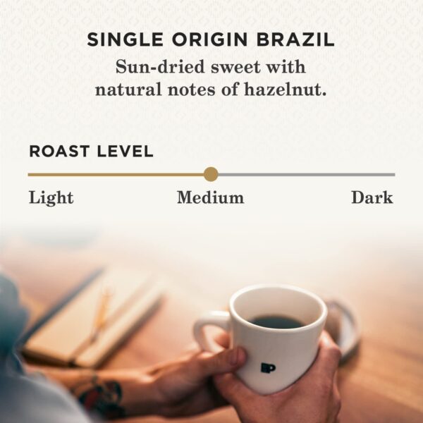 Peet s Coffee, Medium Roast K-Cup Pods for Keurig Brewers   Single Origin Brazil 88 Count (4 Boxes of 22 K-Cup Pods) - Image 9