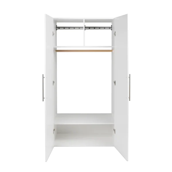 36 in. W x 72 in. H x 20 in. D Wardrobe Cabinet in White (1-Piece) - Image 4