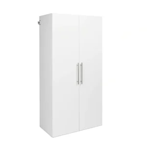 36 in. W x 72 in. H x 20 in. D Wardrobe Cabinet in White (1-Piece)