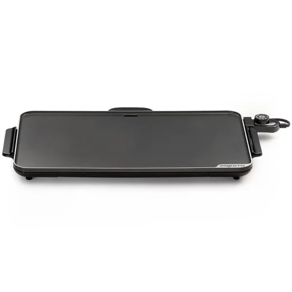 07072 286 sq. in. Black Electric Griddle with Temperature Sensor - Image 3