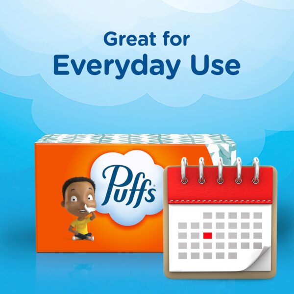 Puffs Basic Facial Tissues; 1 Family Box; 180 Tissues Per Box (Pack of 24) (Old Version) - Image 6